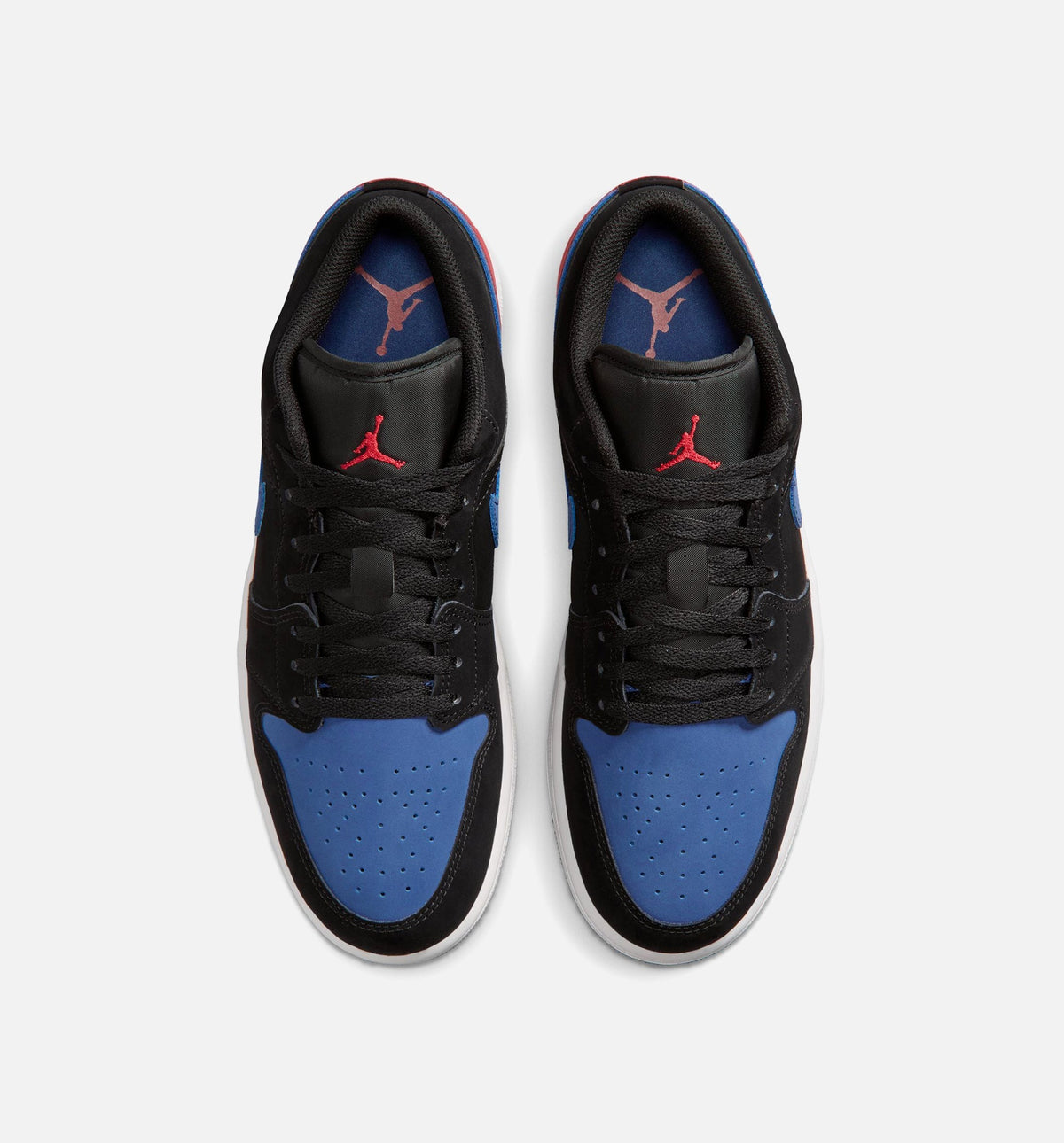 Air Jordan 1 Low Men's Sneakers | Black/Summit White/True Blue/Varsity Red