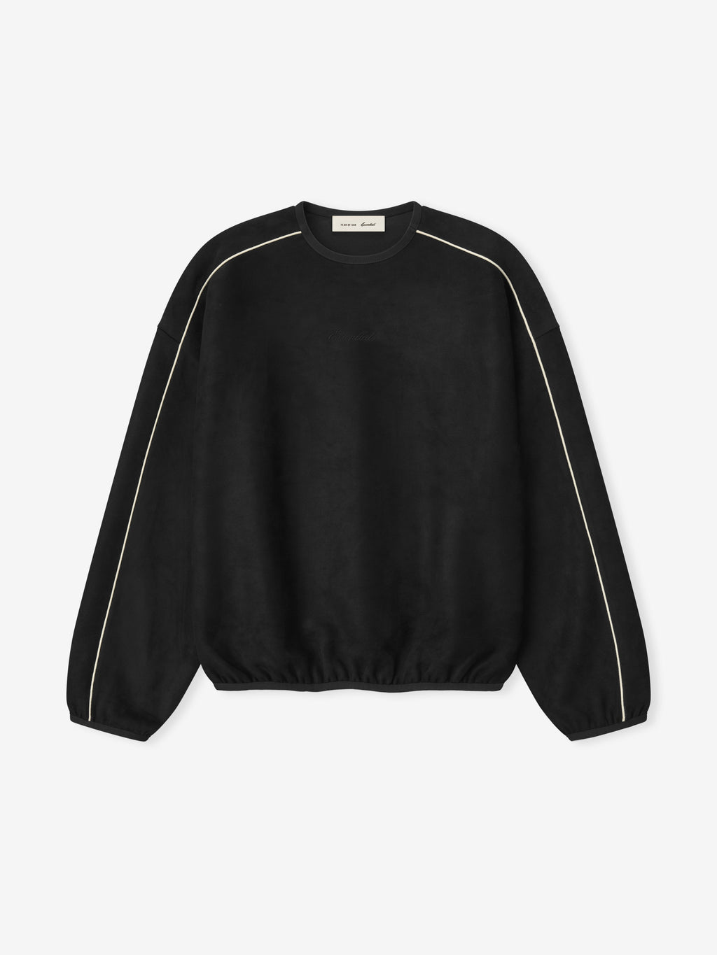 Suede Fleece Signature Modern Crewneck Sweatshirt