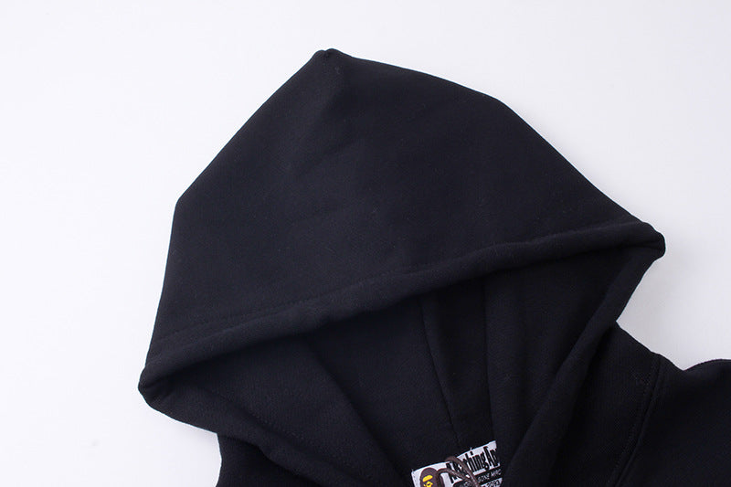 BAPE College Ape Head Hoodie - Black & Red