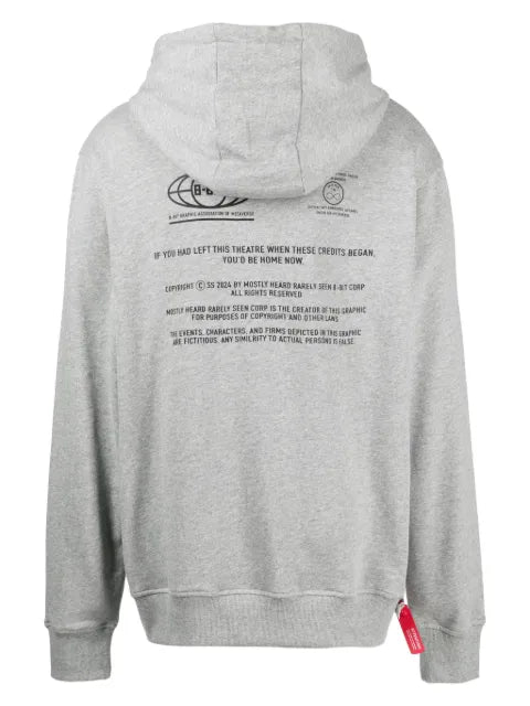 Mostly Heard Rarely Seen 8-Bit Clock Is Working graphic-print cotton hoodie