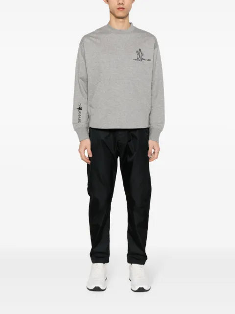 Moncler Grenoble logo-appliqué cotton sweatshirt
