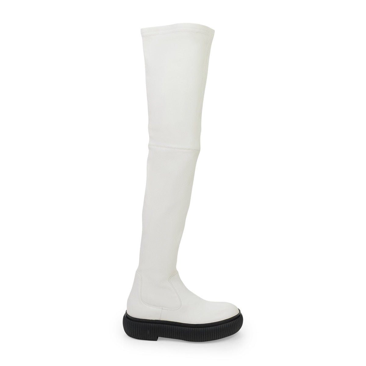 WHITE ARPEGE HIGH OVER THE KNEE BOOTS