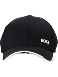BOSS twill-logo-print baseball cap