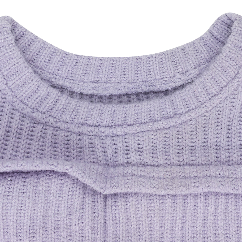 PURPLE ARC WOVEN SWEATER