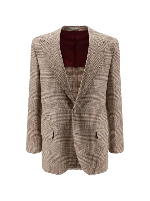 Brunello Cucinelli check-pattern blazer