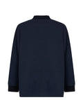 ROSE BURRITO long-sleeve polo-collar sweatshirt