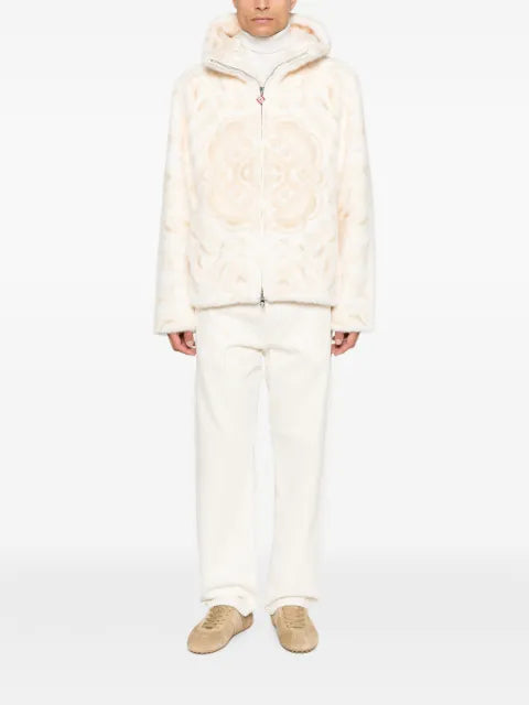 Casablanca faux-fur hooded jacket