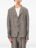 Transit two-tone linen blazer
