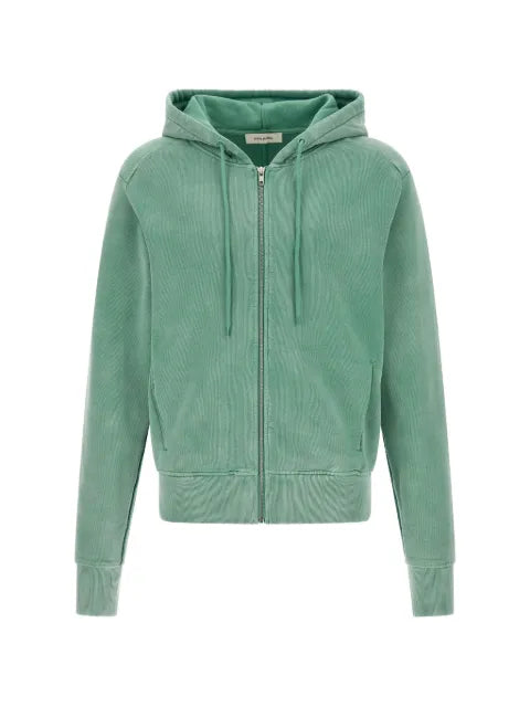 ENTIRE STUDIOS slim garment-dyed zip-up hoodie