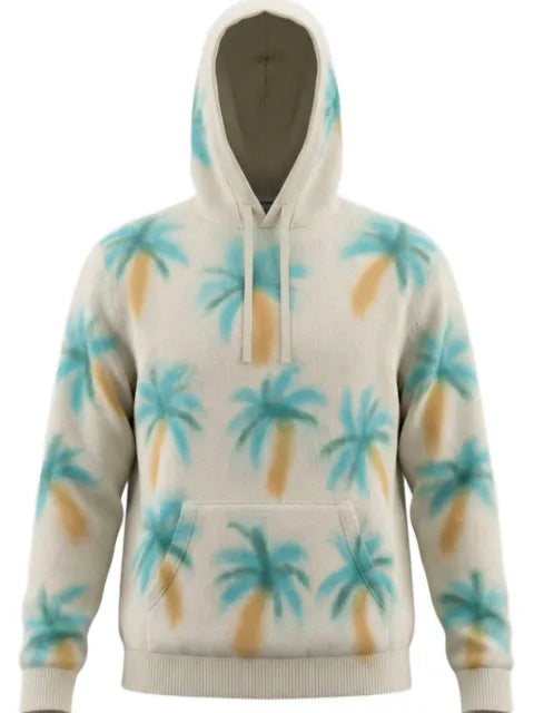 HARDEN painted palm tree hoodie