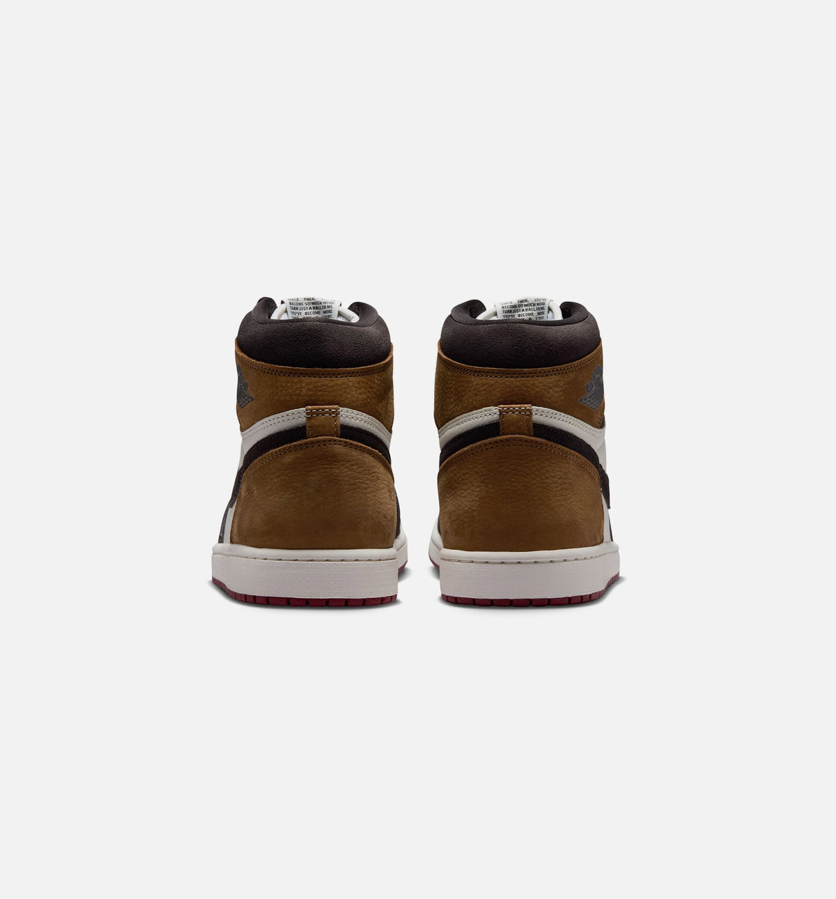Air Jordan 1 Retro High OG Love Letter Men's Sneakers - Dark Brown / Red / Light Brown