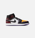 Air Jordan 1 Mid SE Men's Lifestyle Shoes - True Red/White/Court Purple/Black