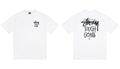Stussy Tough Gear Front And Back Text Graphic Short Sleeve Tee
