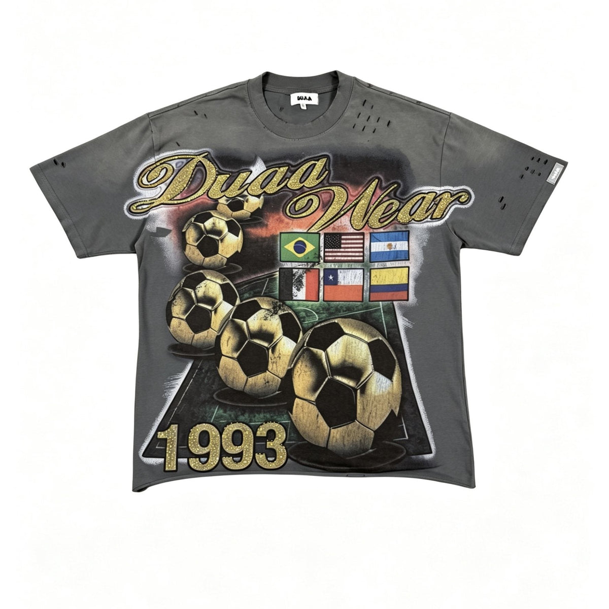 DUAA Soccer Flag Graphic T-Shirt