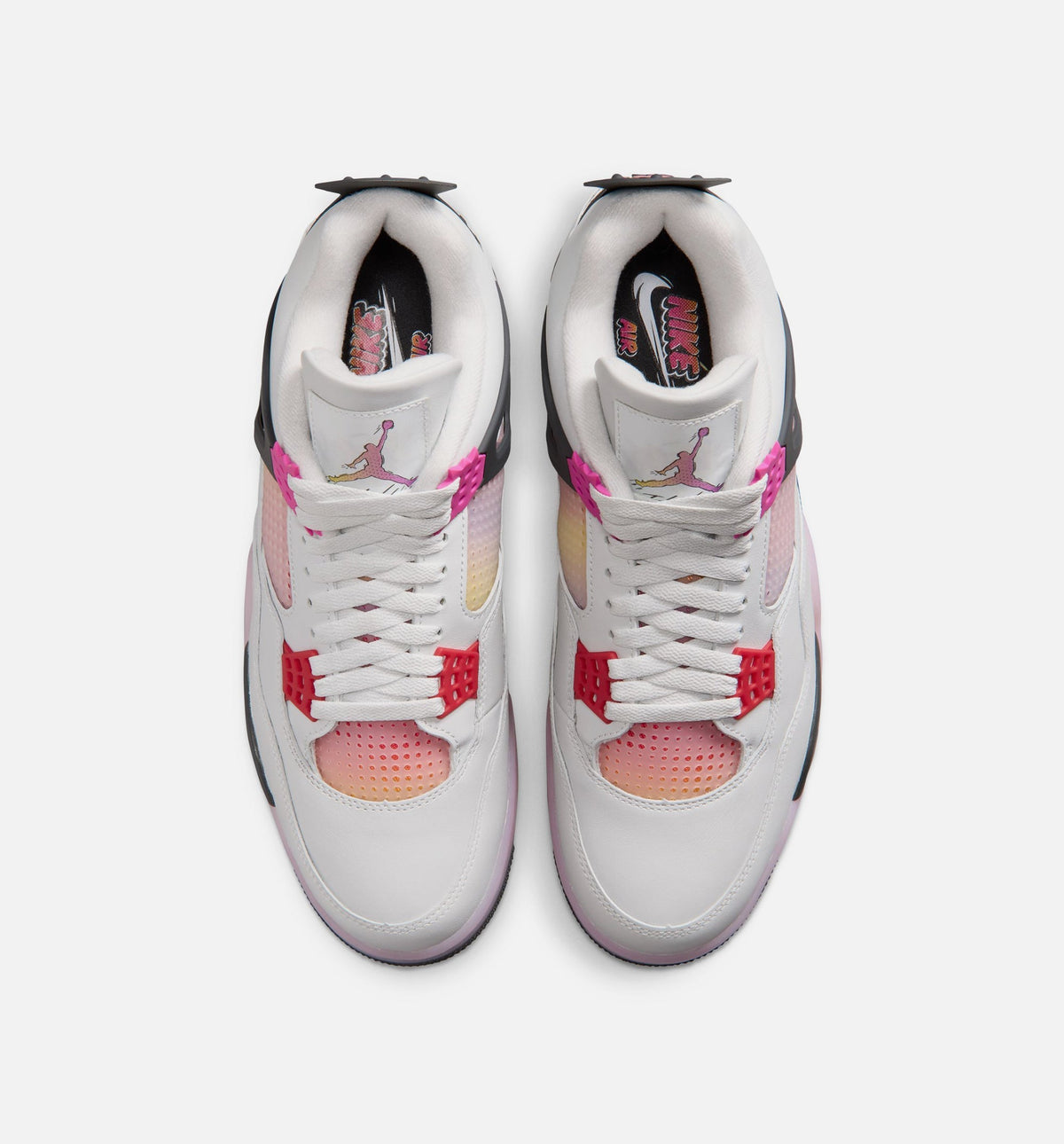 Air Jordan 4 Retro Mens Lifestyle Shoe - Off White/Fire Pink/Anthracite