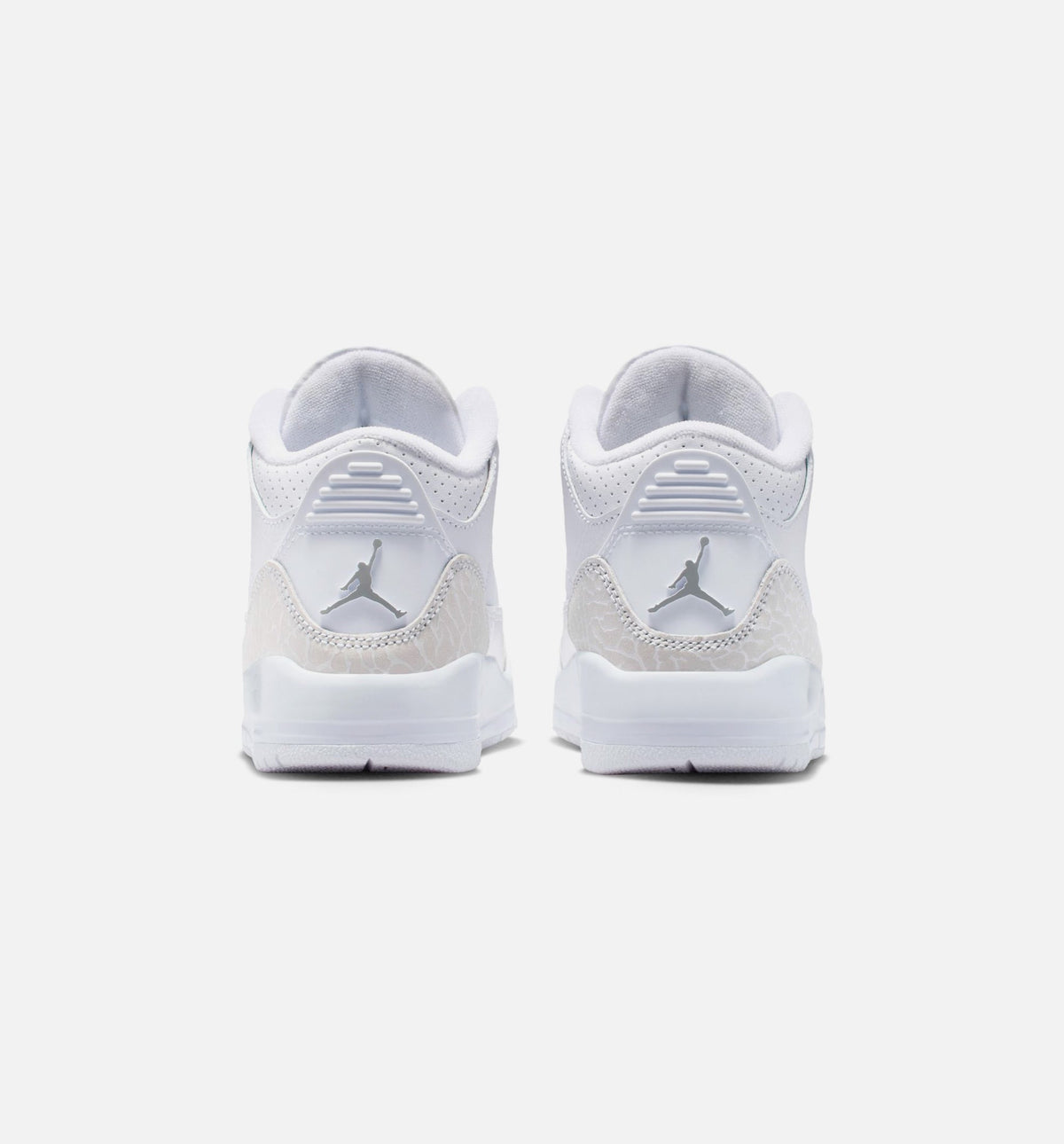 Air Jordan 3 Retro White Metallic Silver Preschool Lifestyle Shoes - White/Metallic Silver