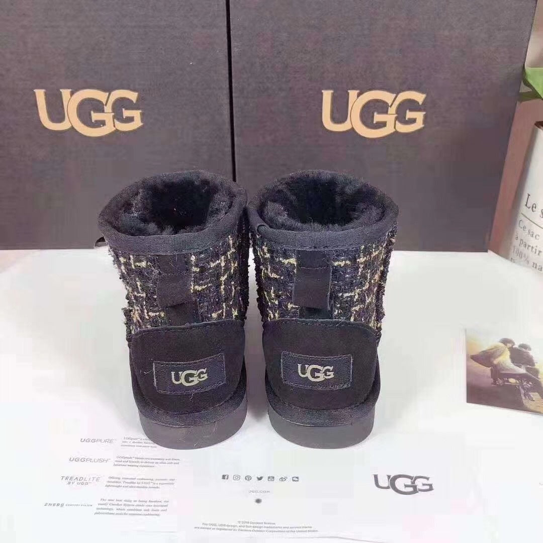 Kids Chanel-Style Snow Boots — Chic Black | New Arrival | In Stock