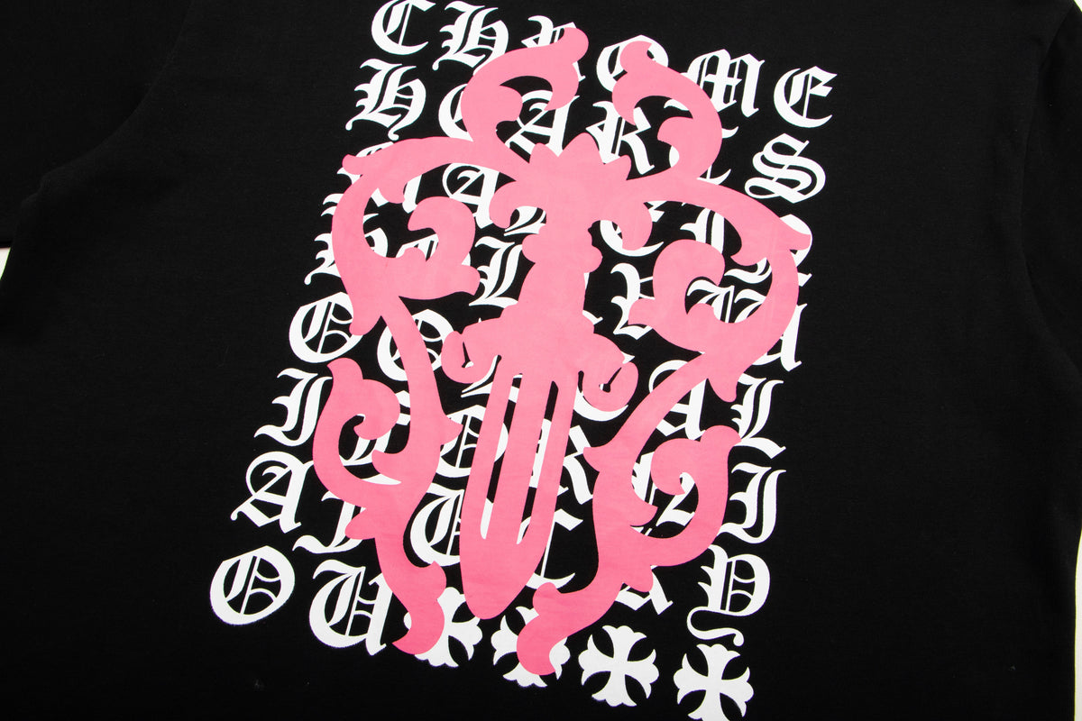 Chrome Hearts Script Dagger Logo Short Sleeve Tee 6025