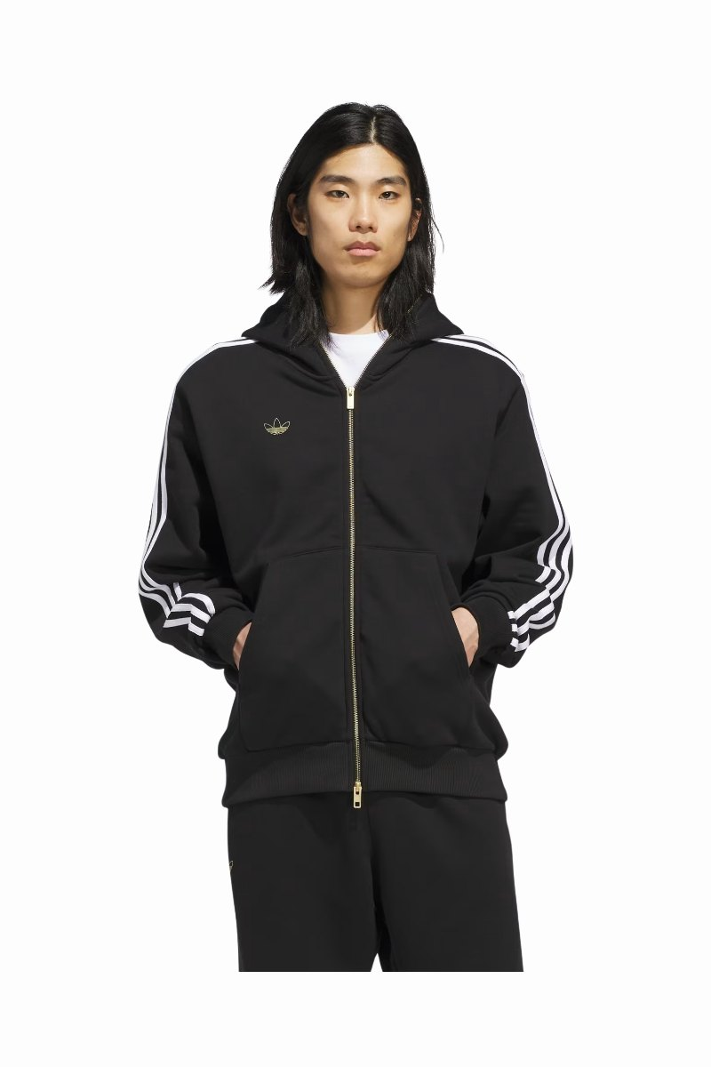ADIDAS SKATEBOARDING TYSHAWN TRACK JACKET Black / White