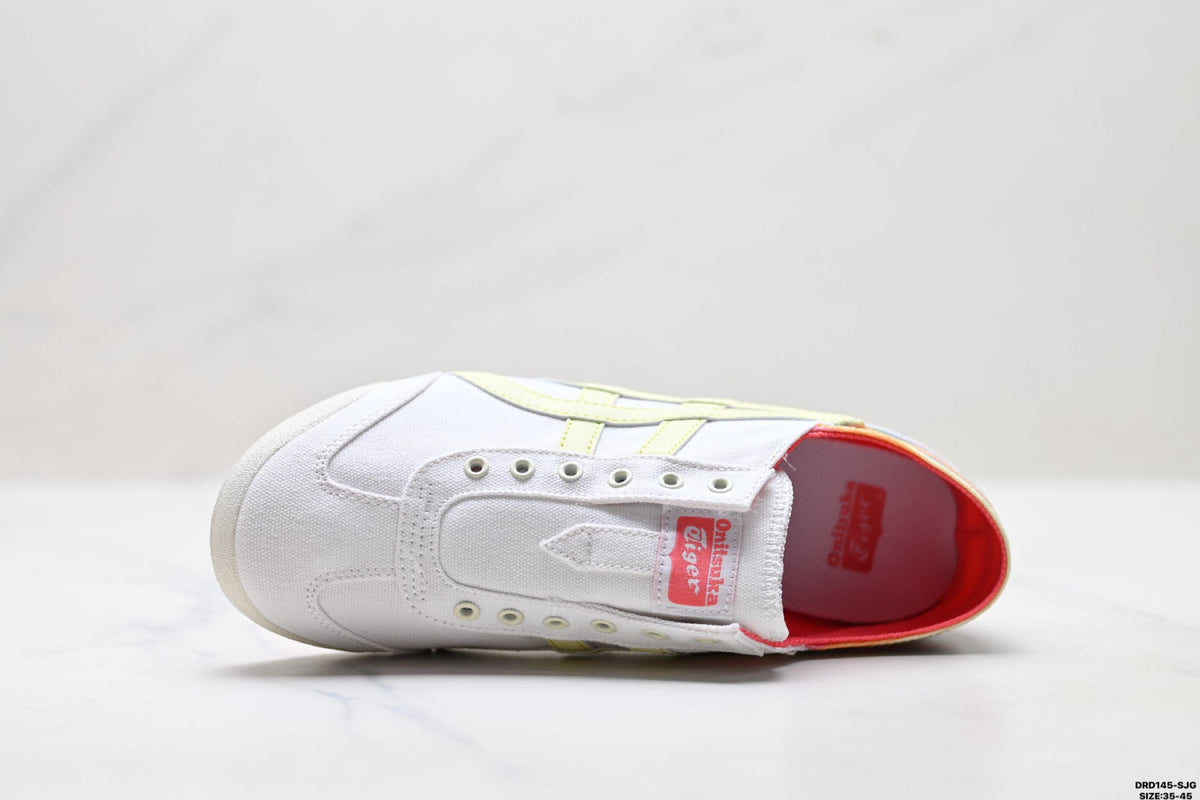 Onitsuka Tiger Retro Low Top White Pastel Rainbow Unisex Shoes Style 04