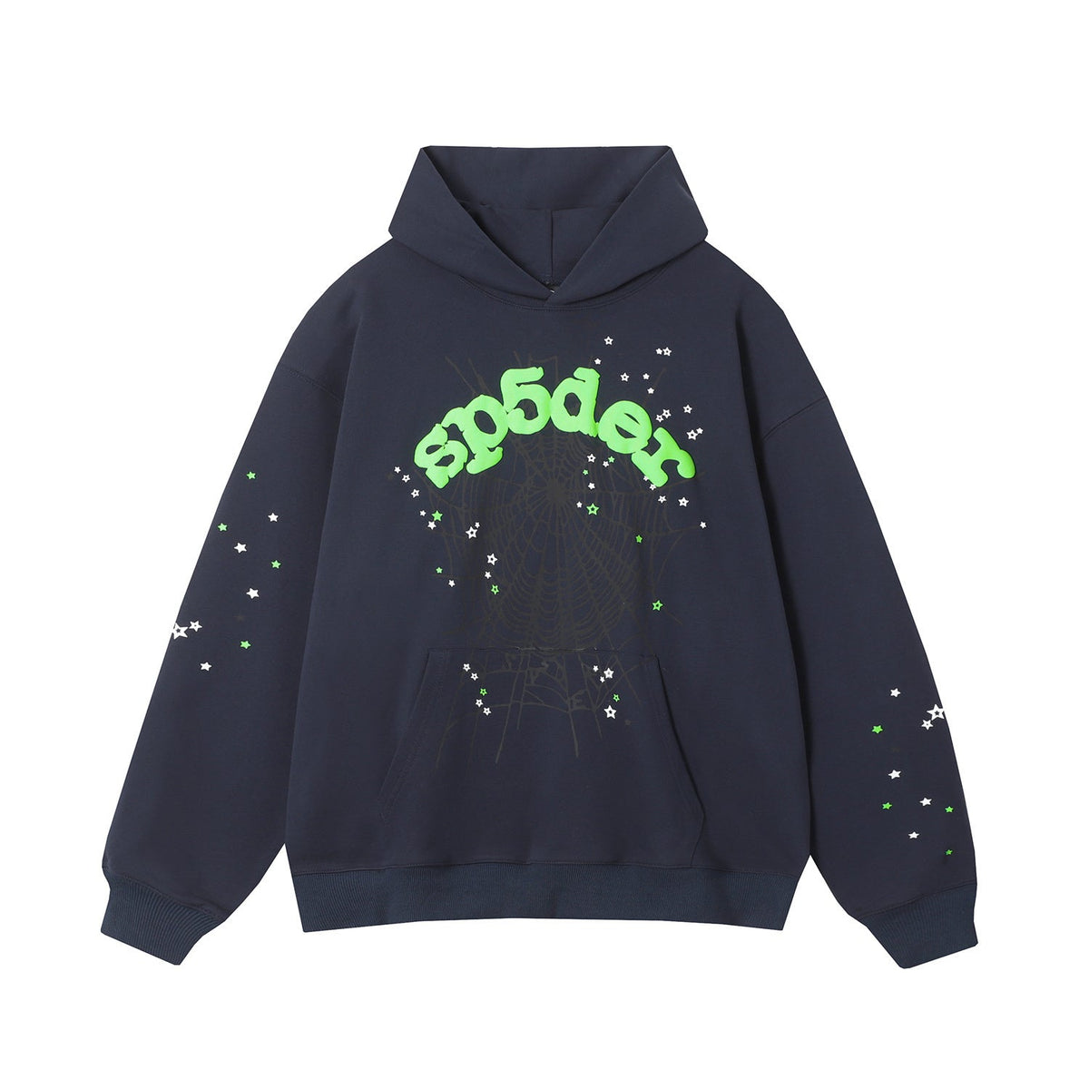 Sp5der Wait Web Hoodie Slate Grey SS23
