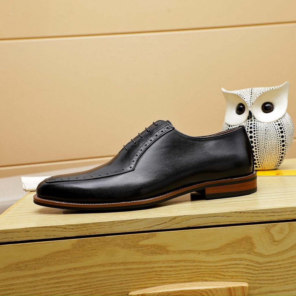 Louis Vuitton Men's Black Lace-Up Dress Shoes