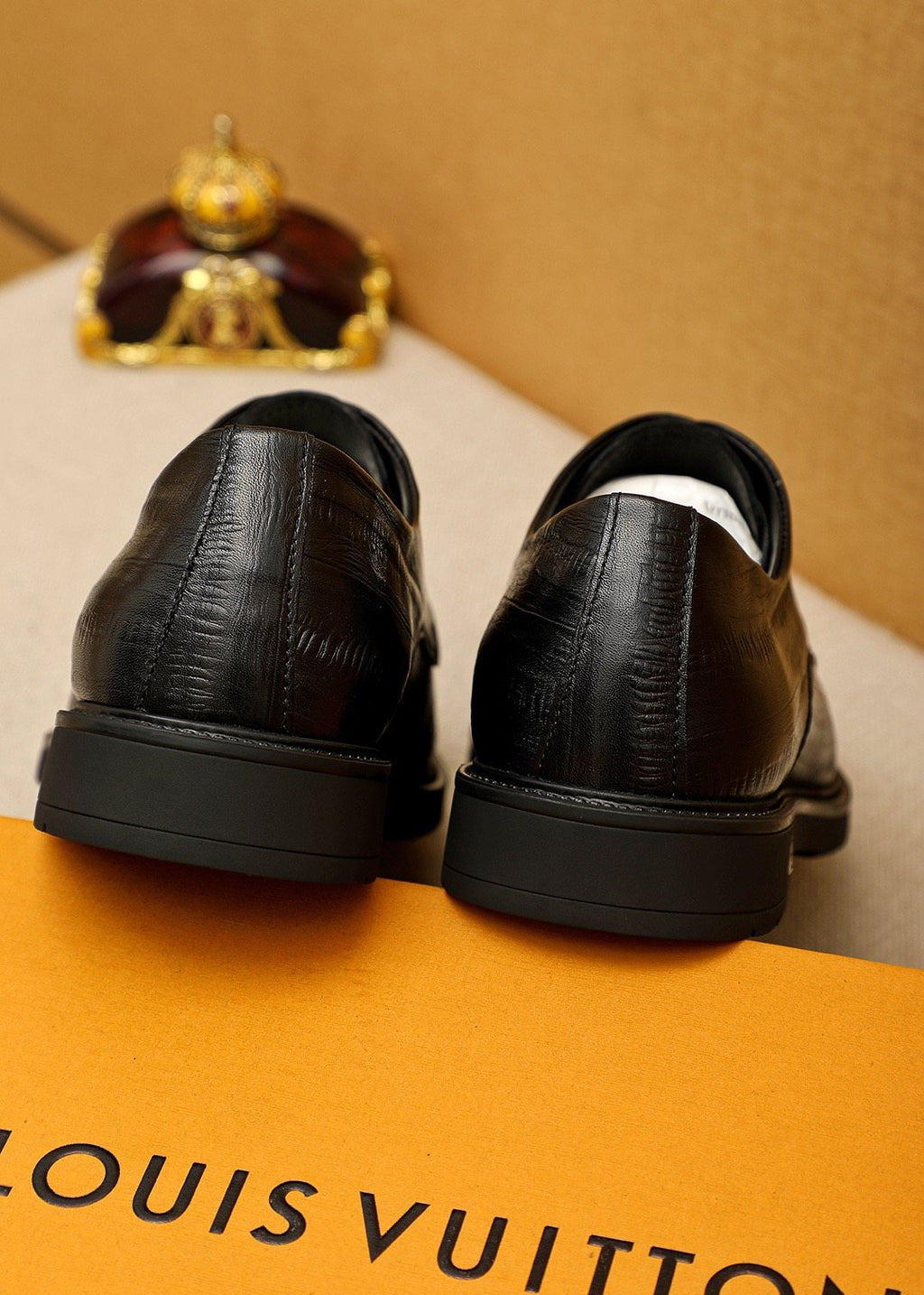 Louis Vuitton Black Lace-Up Dress Shoes - Leather Lining