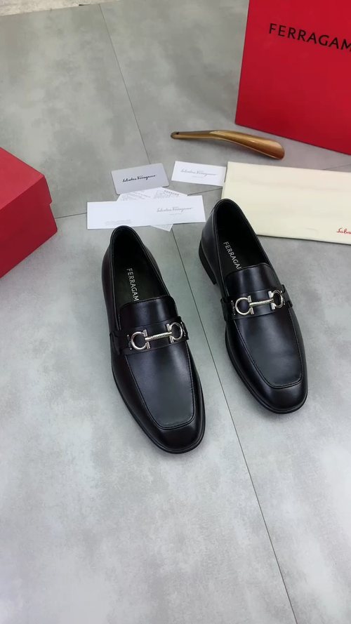Salvatore Ferragamo Men's Textured Bit Loafers