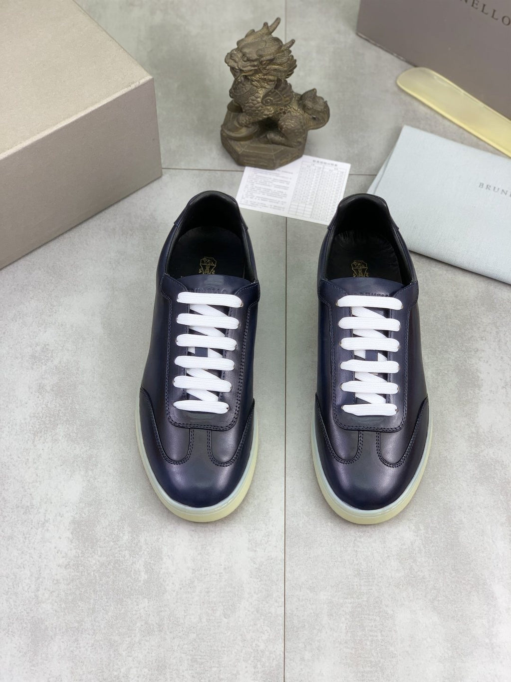 Brunello Cucinelli Leather Low-Top Sneakers